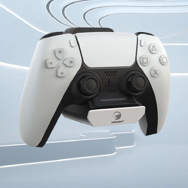 Wall Mount Charging Dock with Headset Hook for Dualsense and Dualsense Edge Controller
