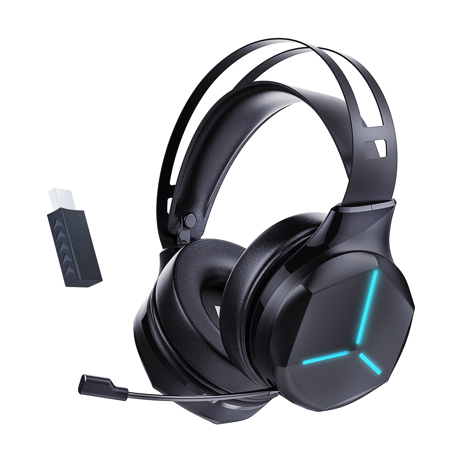 Wireless Gaming Headset Tri-mode Wired/Bluetooth/2.4G Wireless