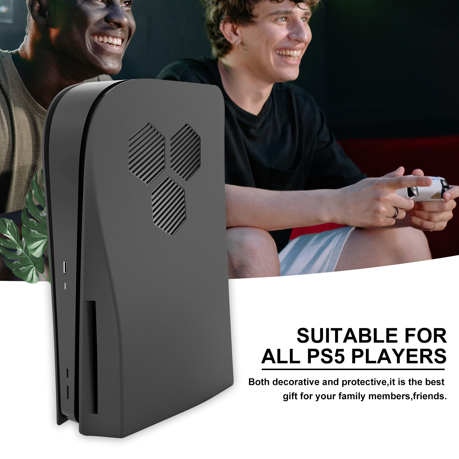 PS5 Shell Case Custom Faceplate Console Replacement Plates Cover for PS5 Playstation Disc Digital Version