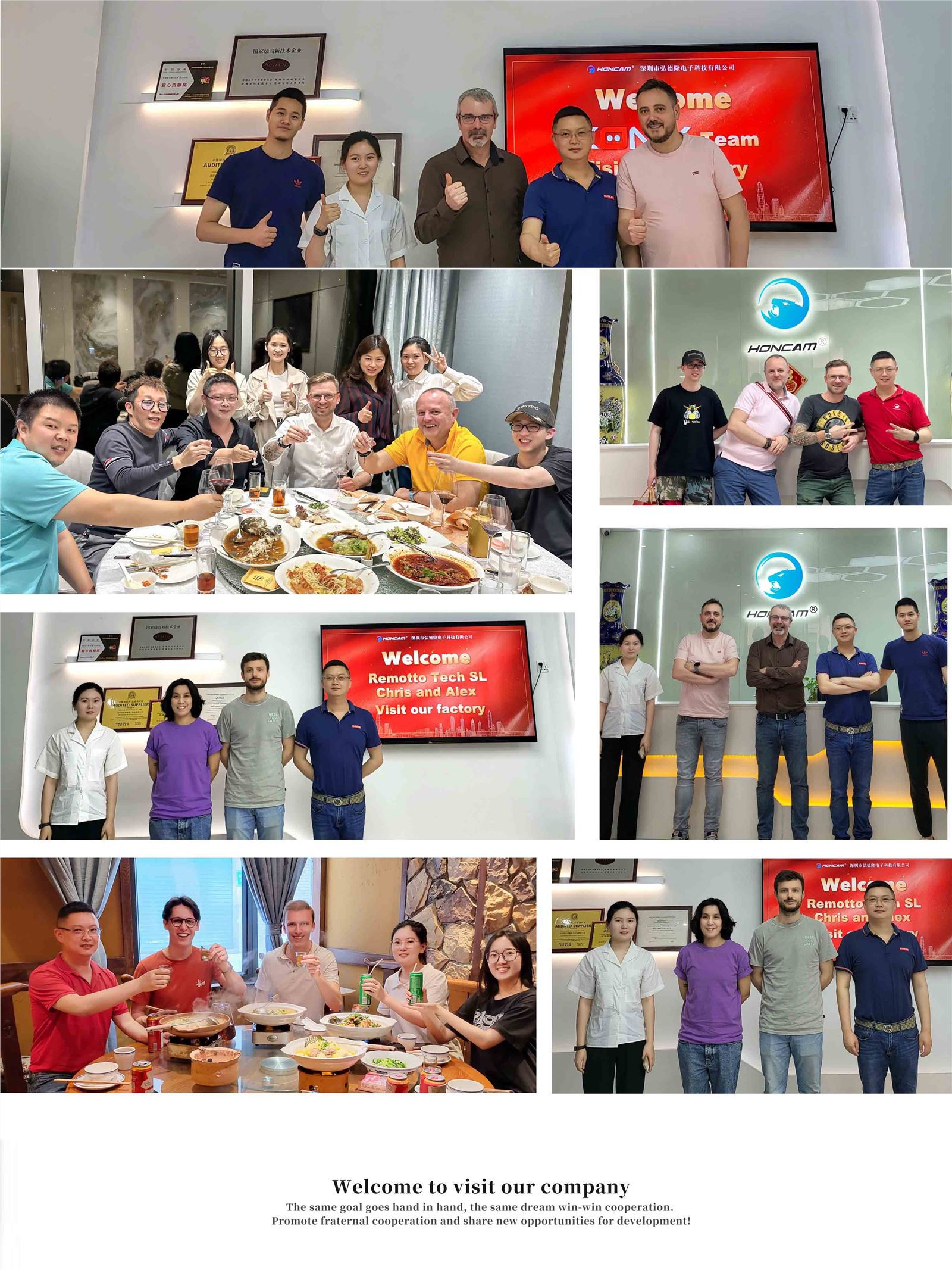 Clients Visit Honcam Factory After HK Fair