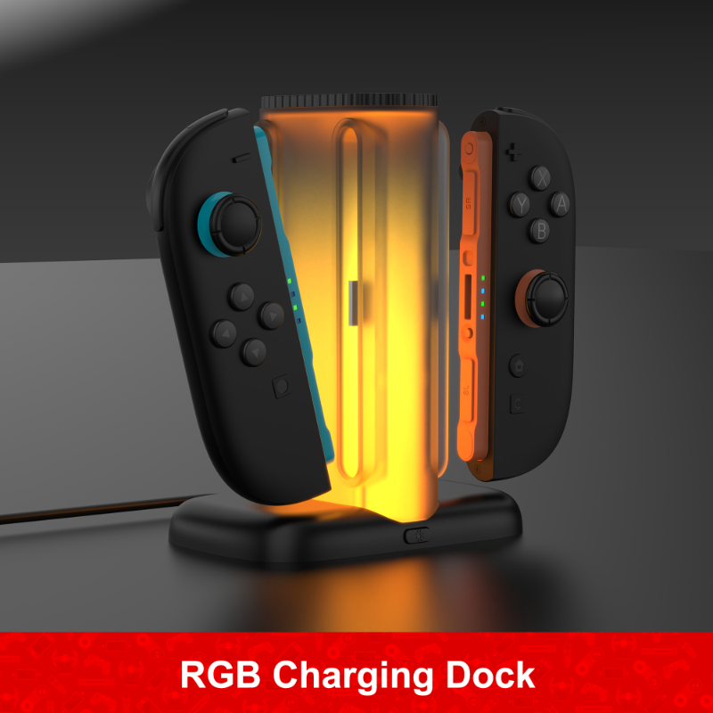 Honcam Switch 2 RGB Charging Dock for Nintendo Switch Joy-con 2