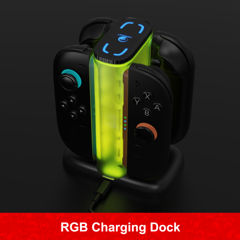 Honcam Switch 2 RGB Charging Dock for Nintendo Switch Joy-con 2