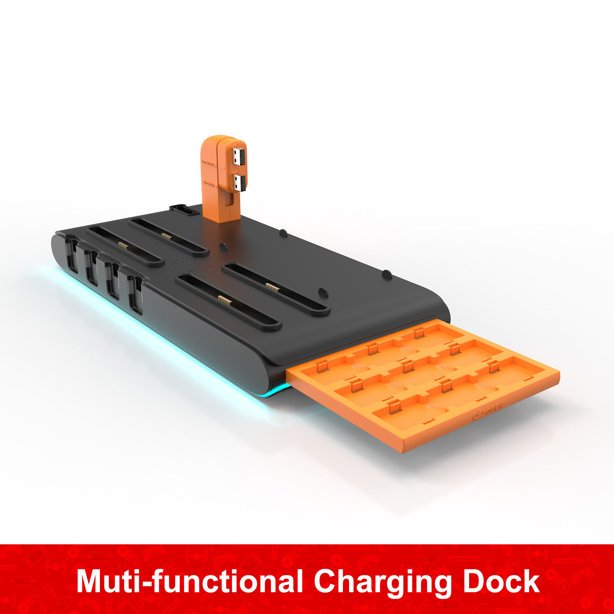 Charging Dock Organizer Rack for Nintendo Switch/OLED/Switch 2